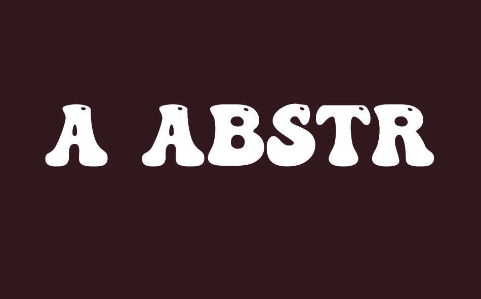 a Abstract Groovy font big