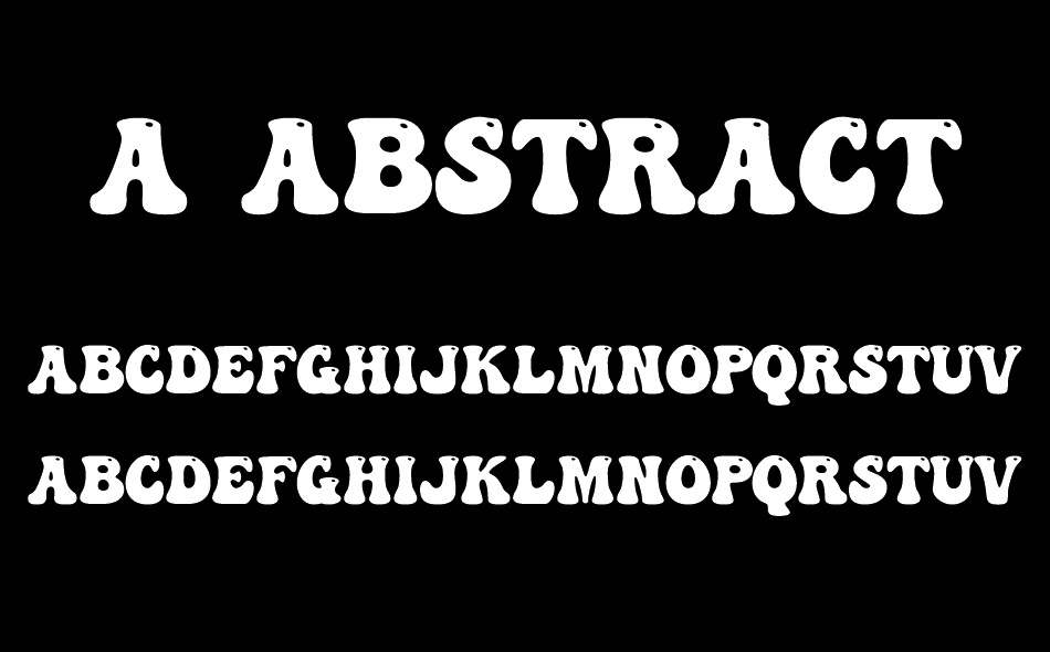 a Abstract Groovy font