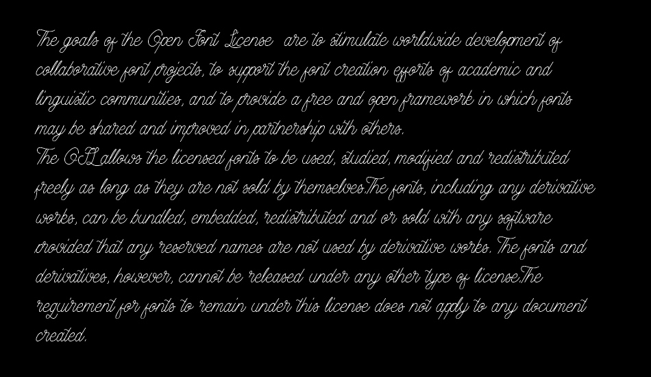 Aamonoline font 1