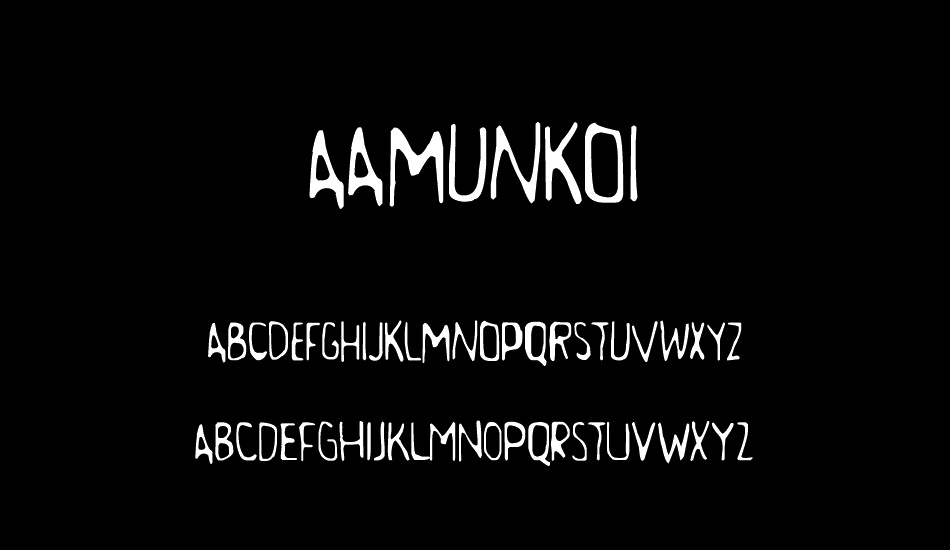 Aamunkoi font