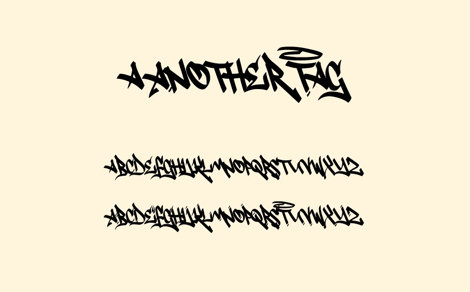 A Another Tag font