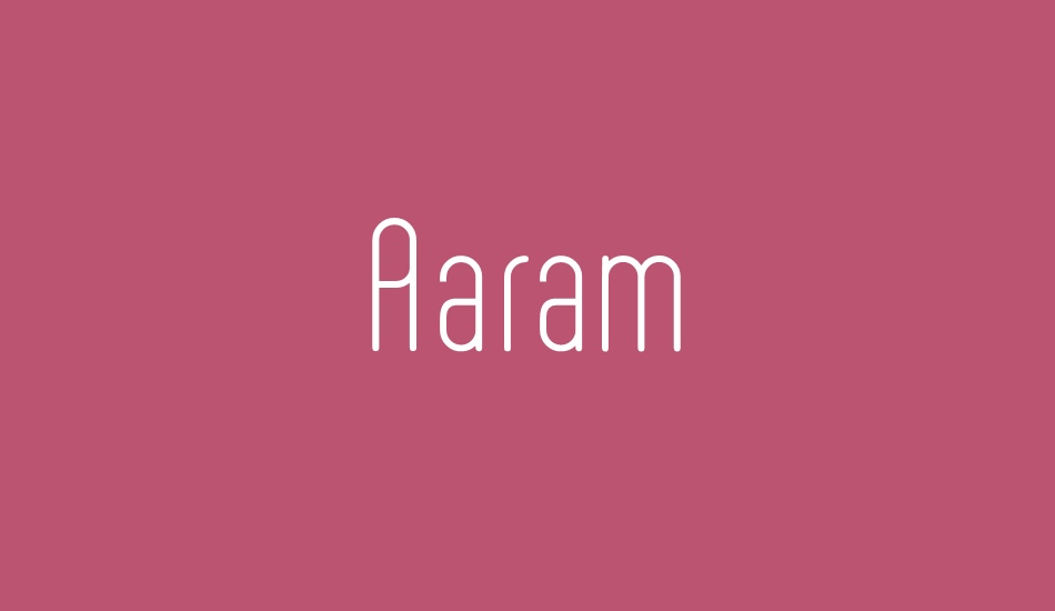 Aaram font big