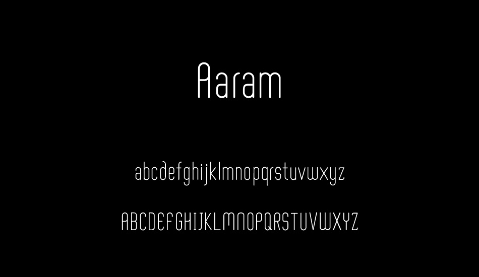 Aaram font