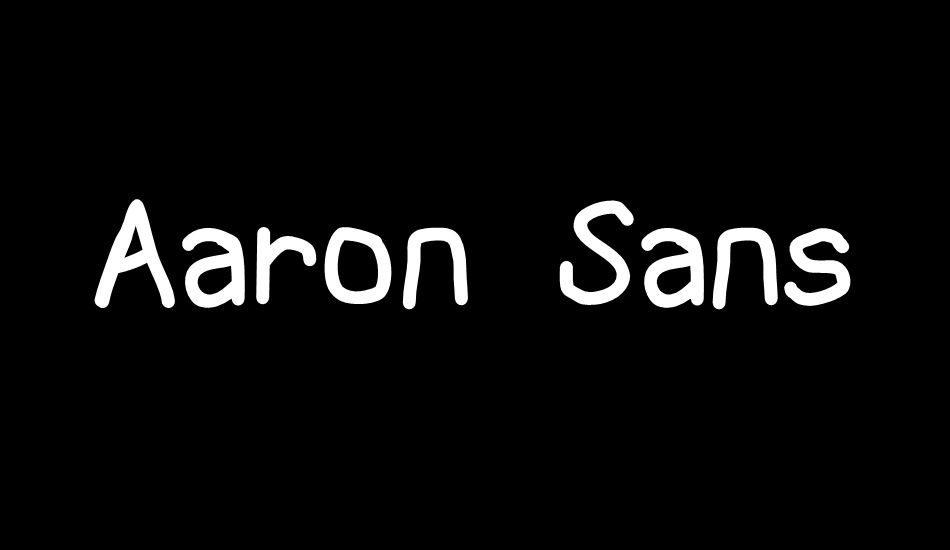 Aaron Sans font big