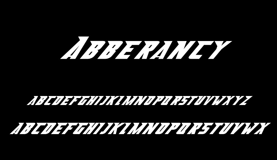 Abberancy font