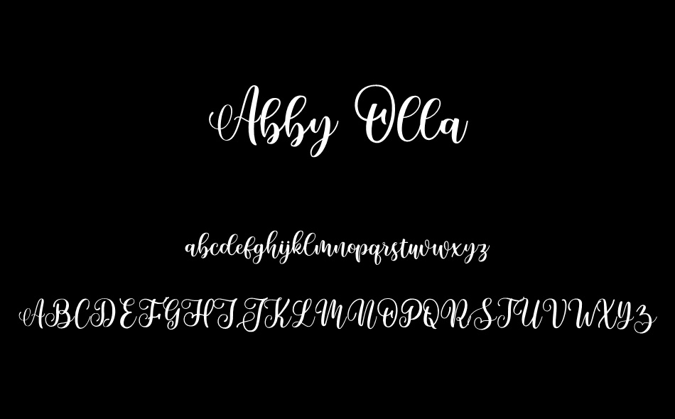 Abby Olla font