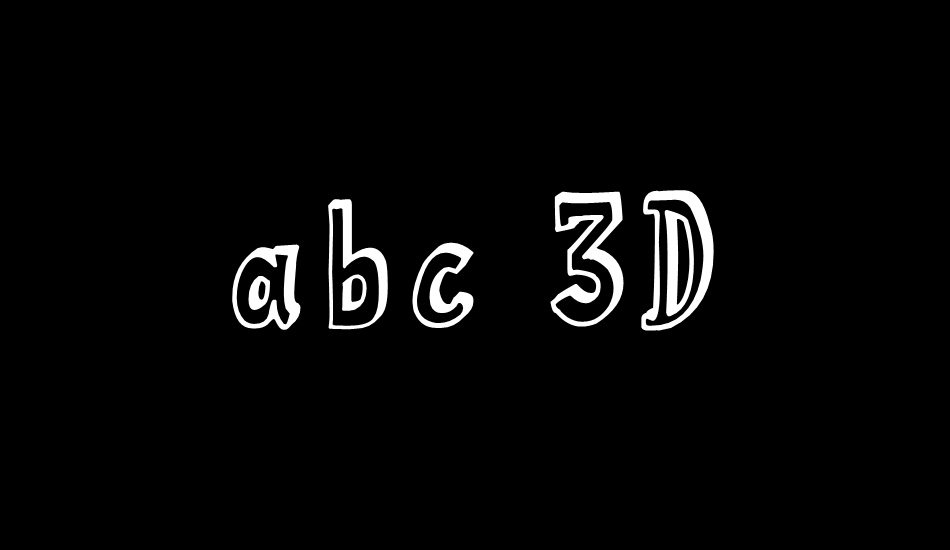 abc 3D font big