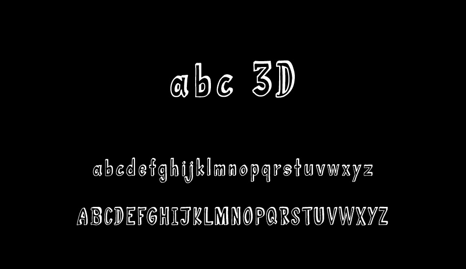 abc 3D font