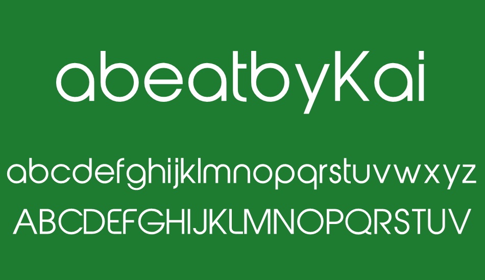 abeatbyKai font