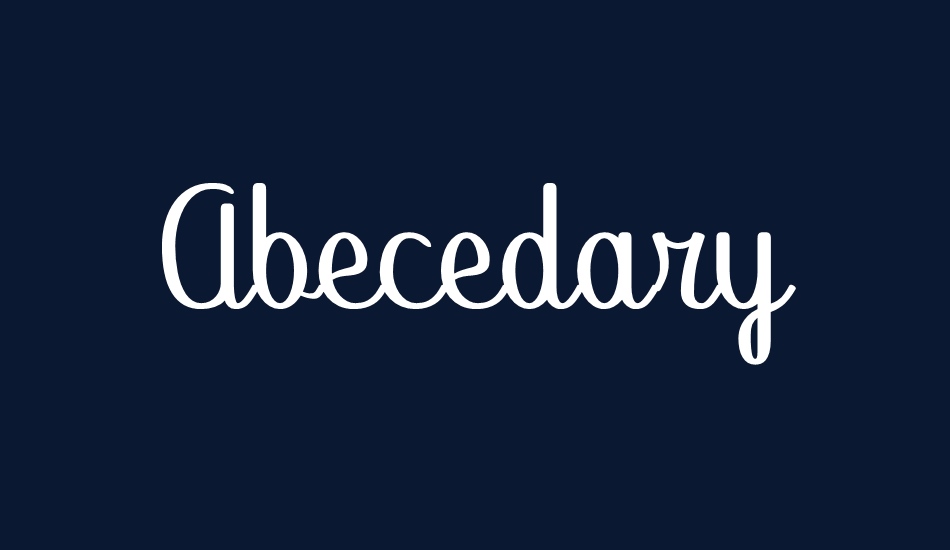 Abecedary font big