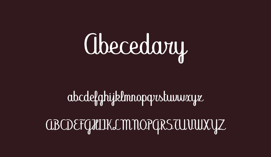 Abecedary font