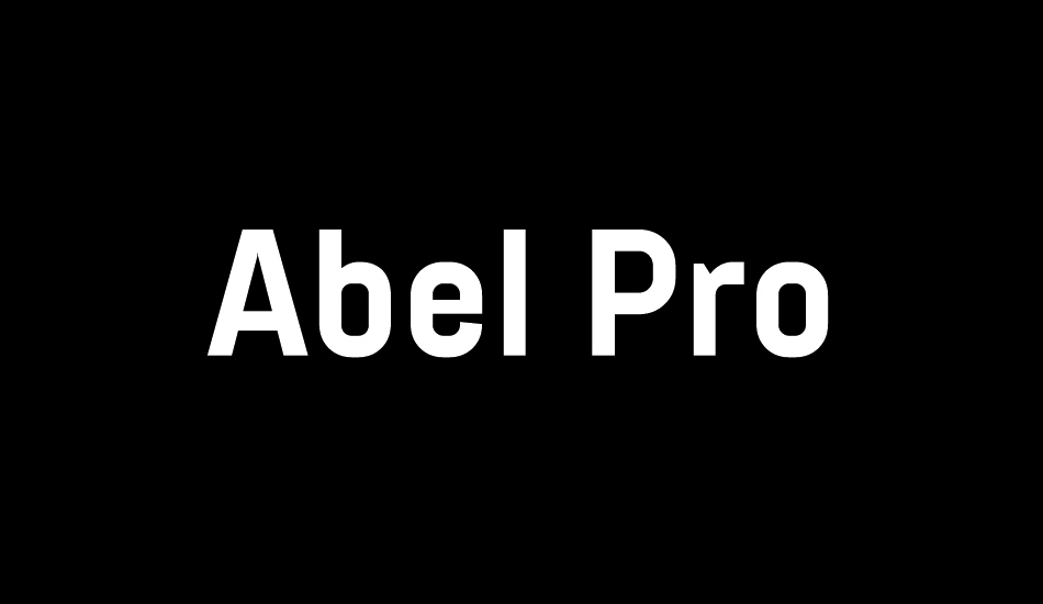 Abel Pro font big