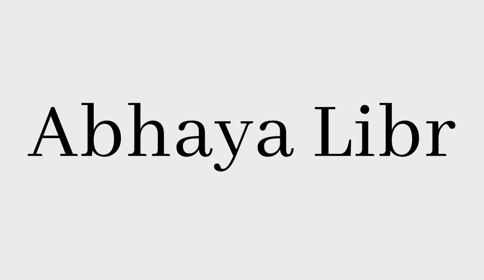 abhaya-libre font big