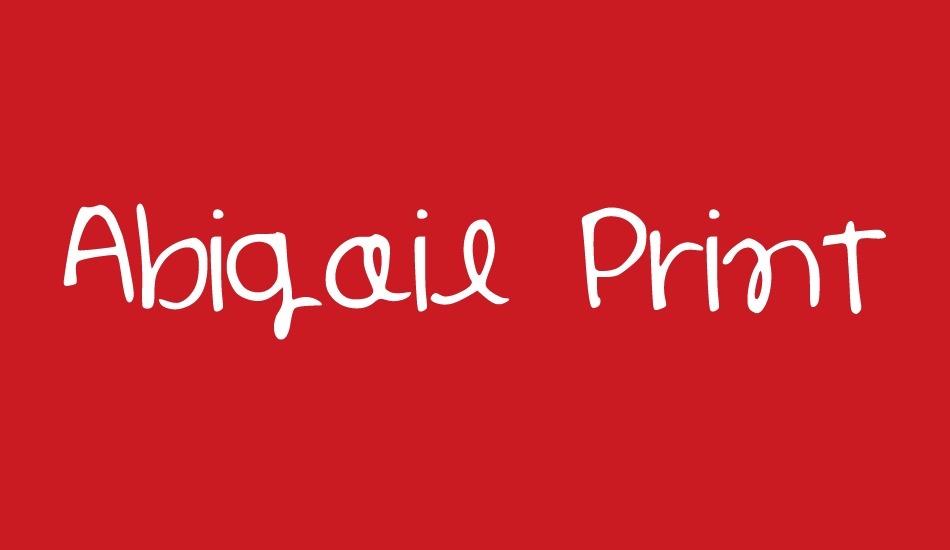 Abigail Print font big