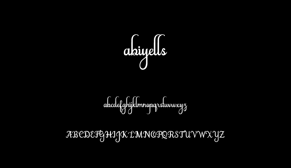 abiyells font