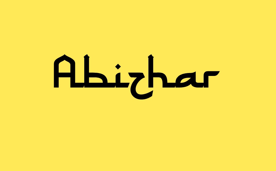 Abizhar font big