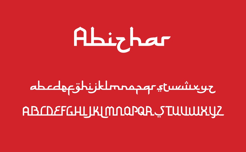 Abizhar font