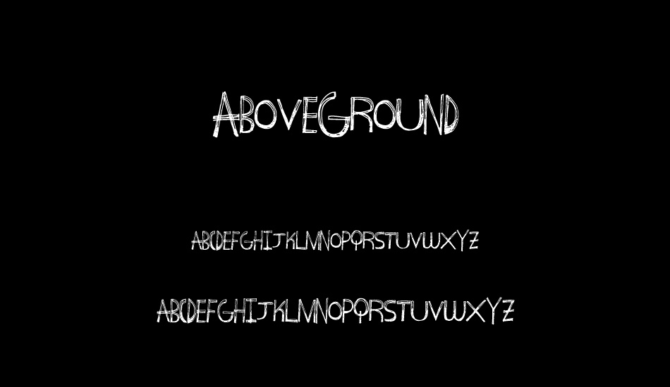 AboveGround font