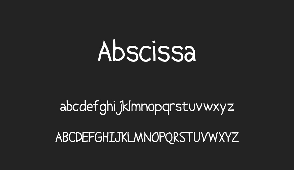 Abscissa font