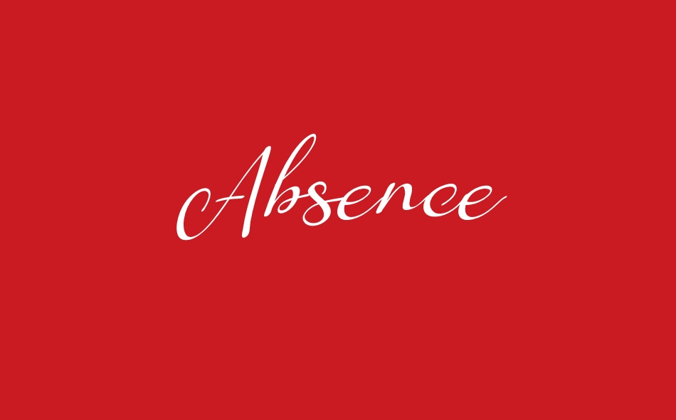 Absence font big