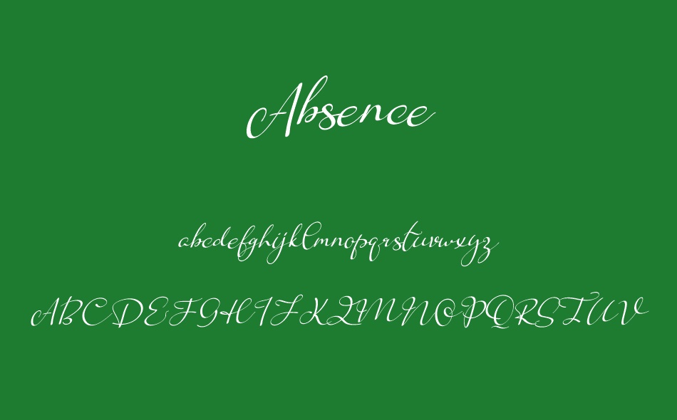 Absence font