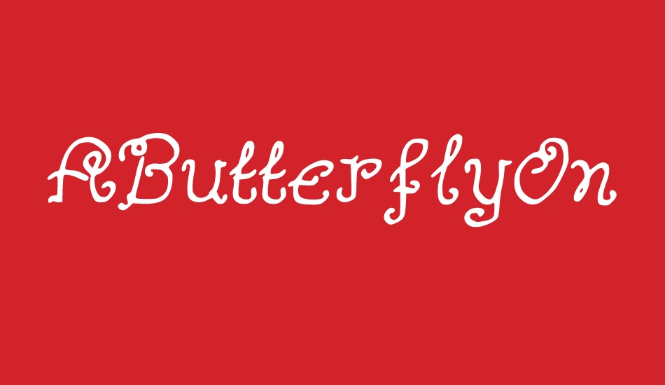 AButterflyOnaDaffodil font big