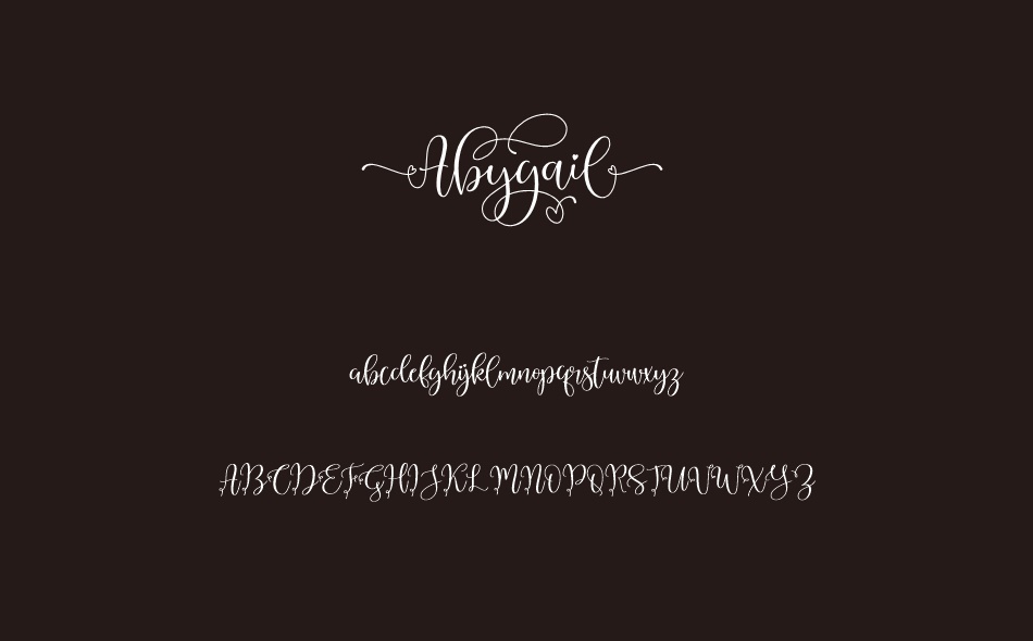 Abygail font
