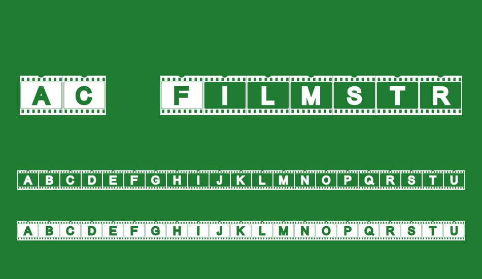 AC Filmstrip font