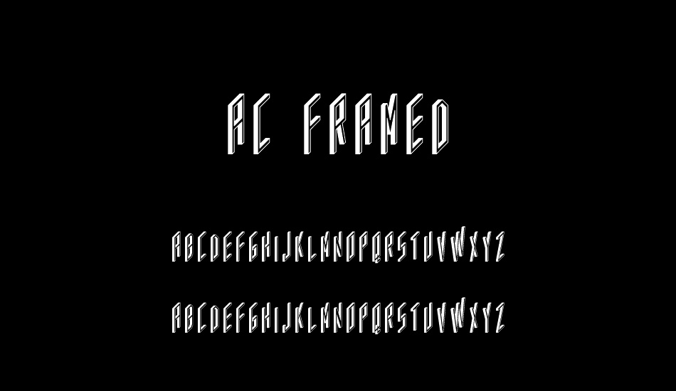 AC Framed font