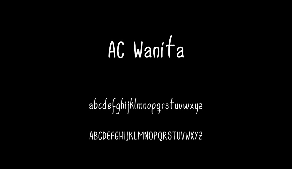 AC Wanita font