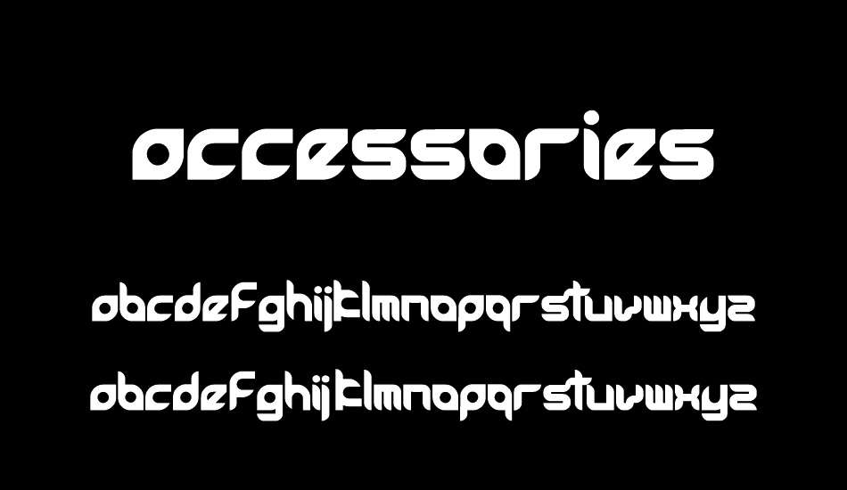 accessories font