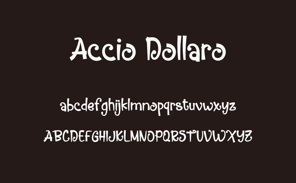 Accio Dollaro font