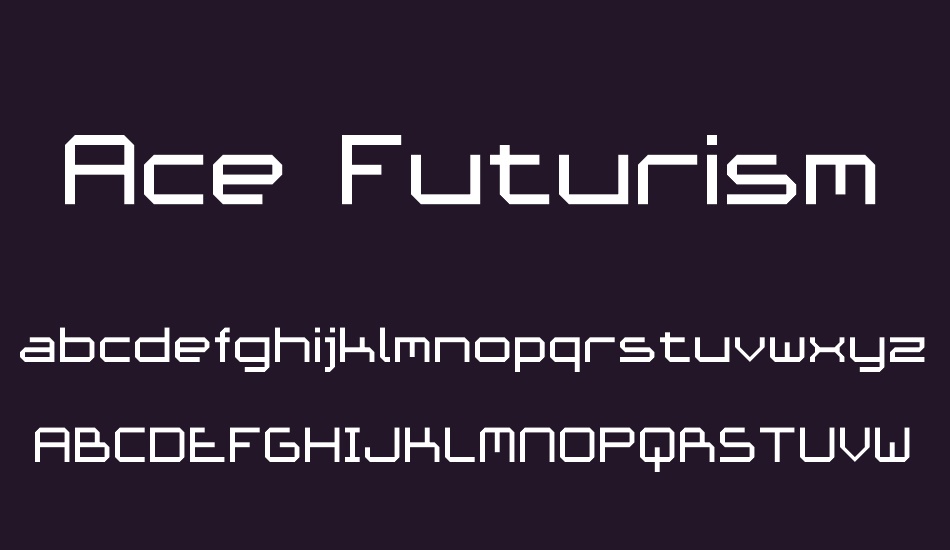 Ace Futurism font