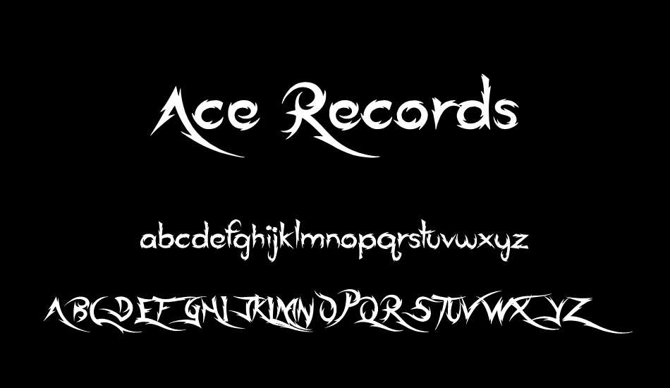 Ace Records font