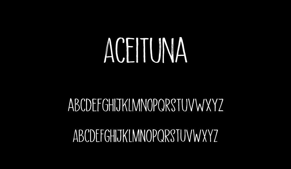 Aceituna DEMO font