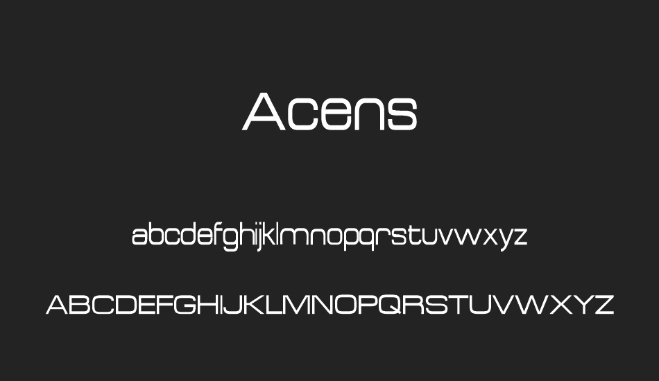 Acens font