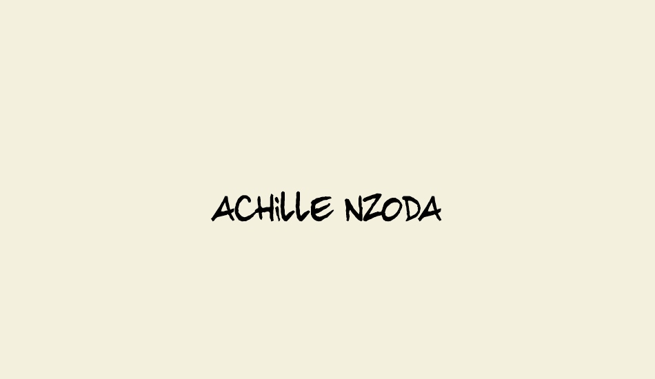 achille nzoda font big