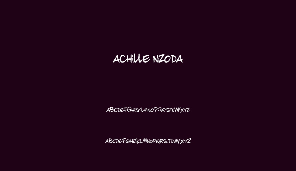 achille nzoda font