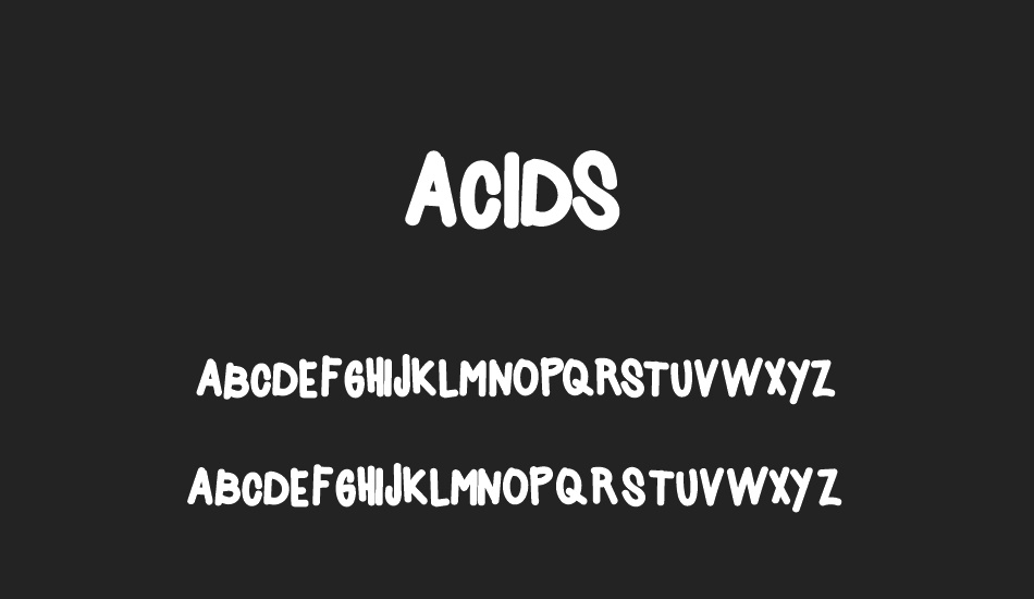 Acids font