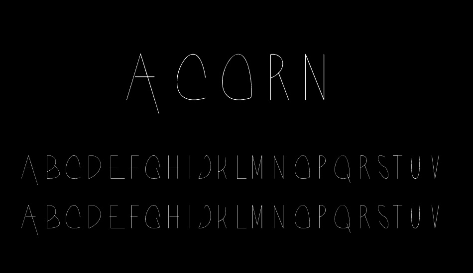 Acorn font