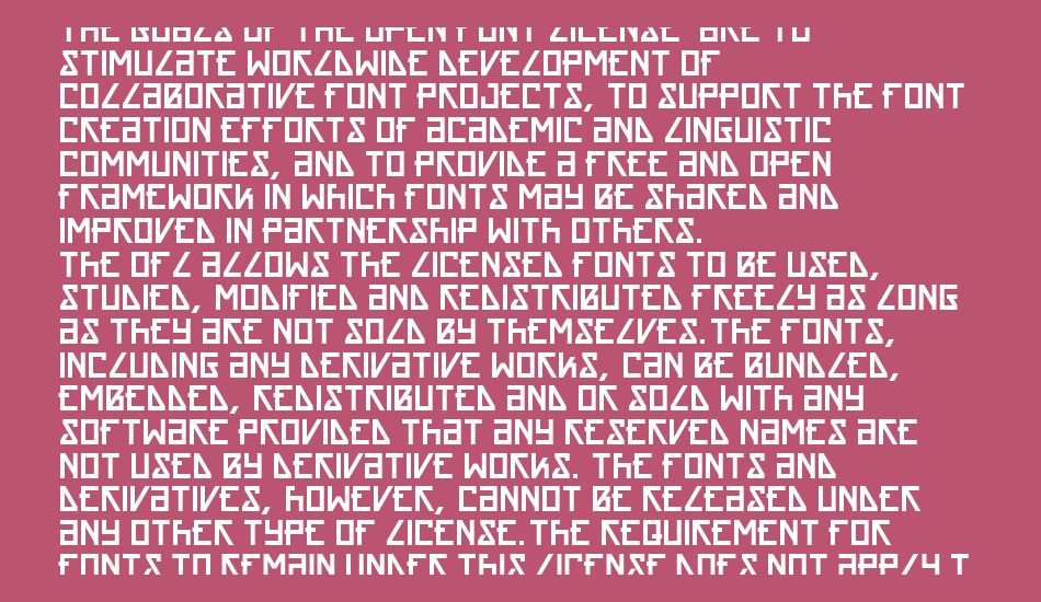 ACRNM font 1