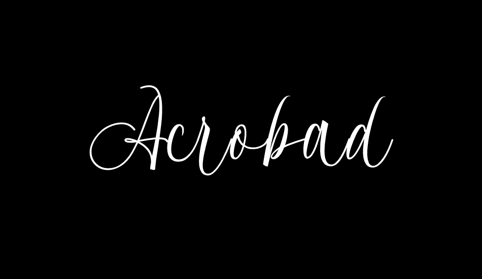 Acrobad font big