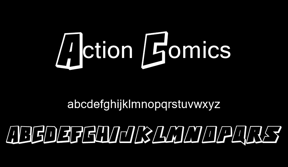 Action Comics font