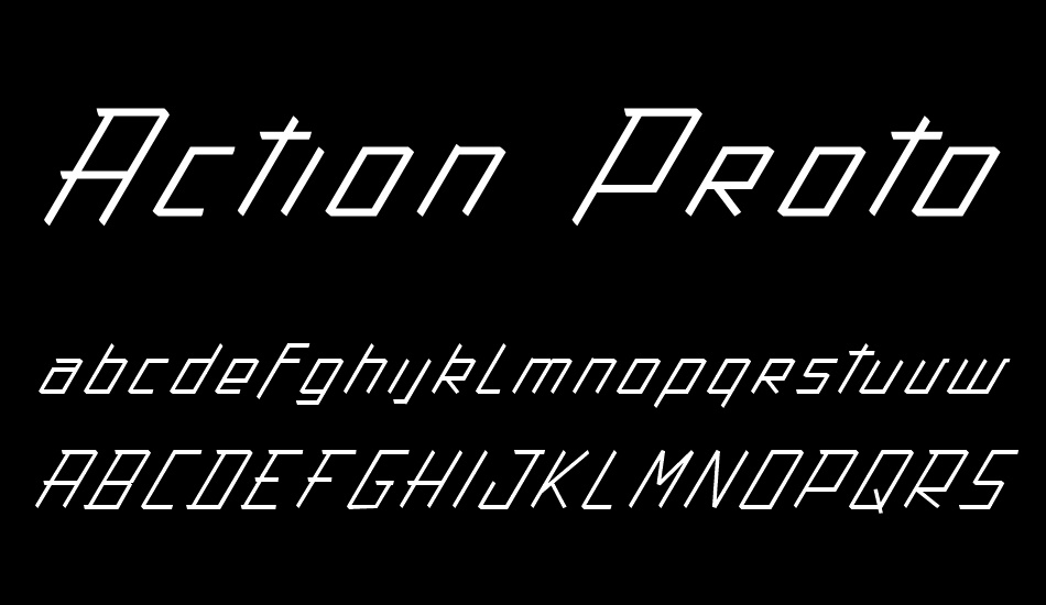 Action Protocol font