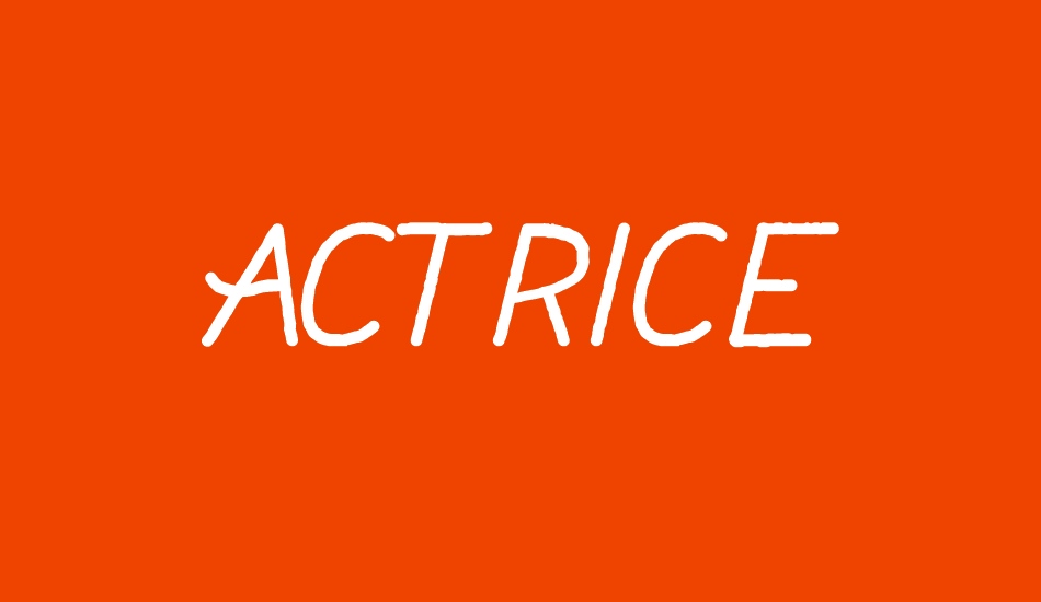 Actrice Personal Use font big
