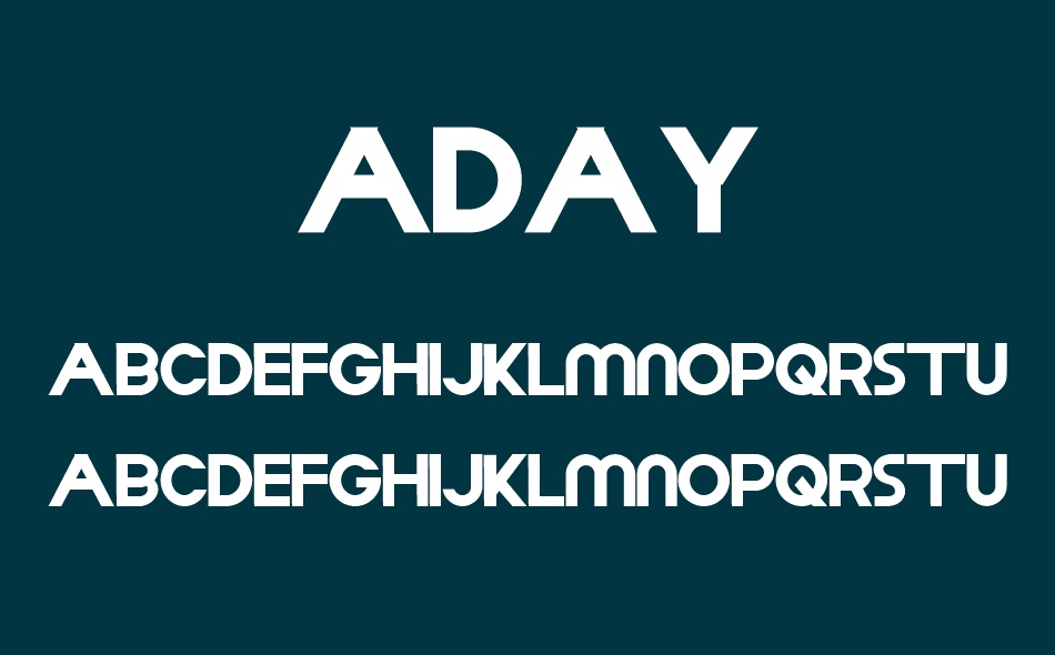 Aday font
