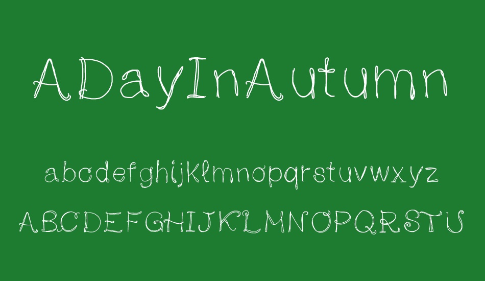 ADayInAutumn font