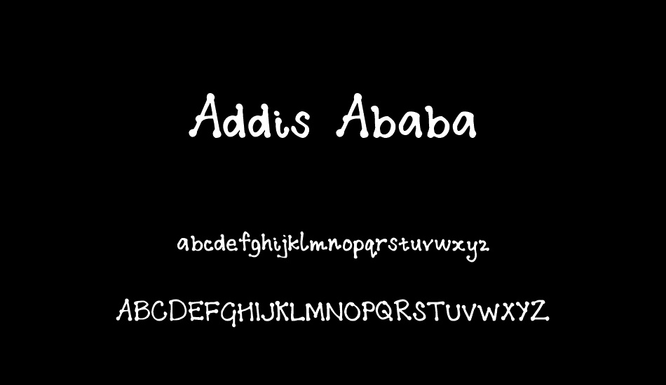Addis Ababa font
