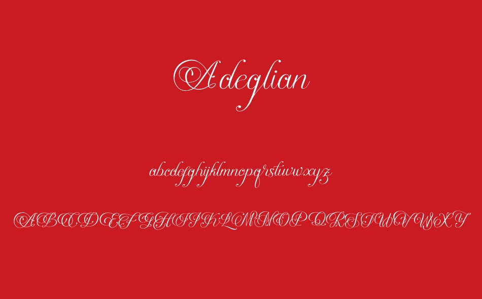 Adeglian font