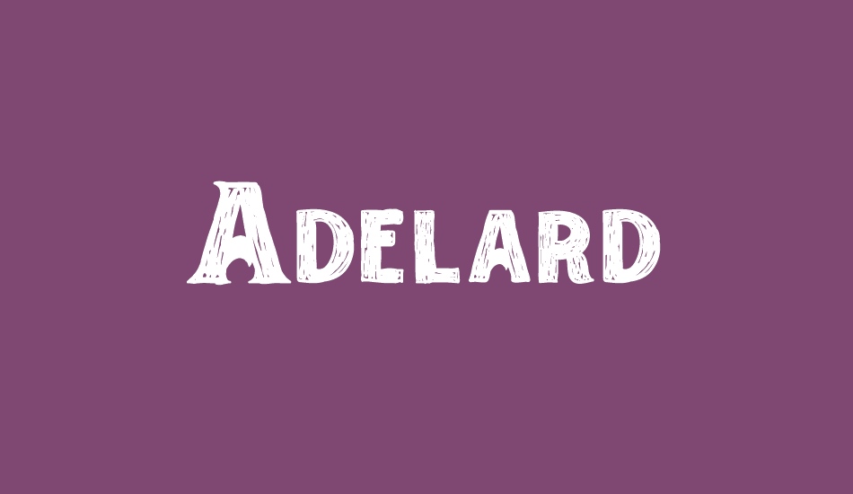 Adelard Demo font big